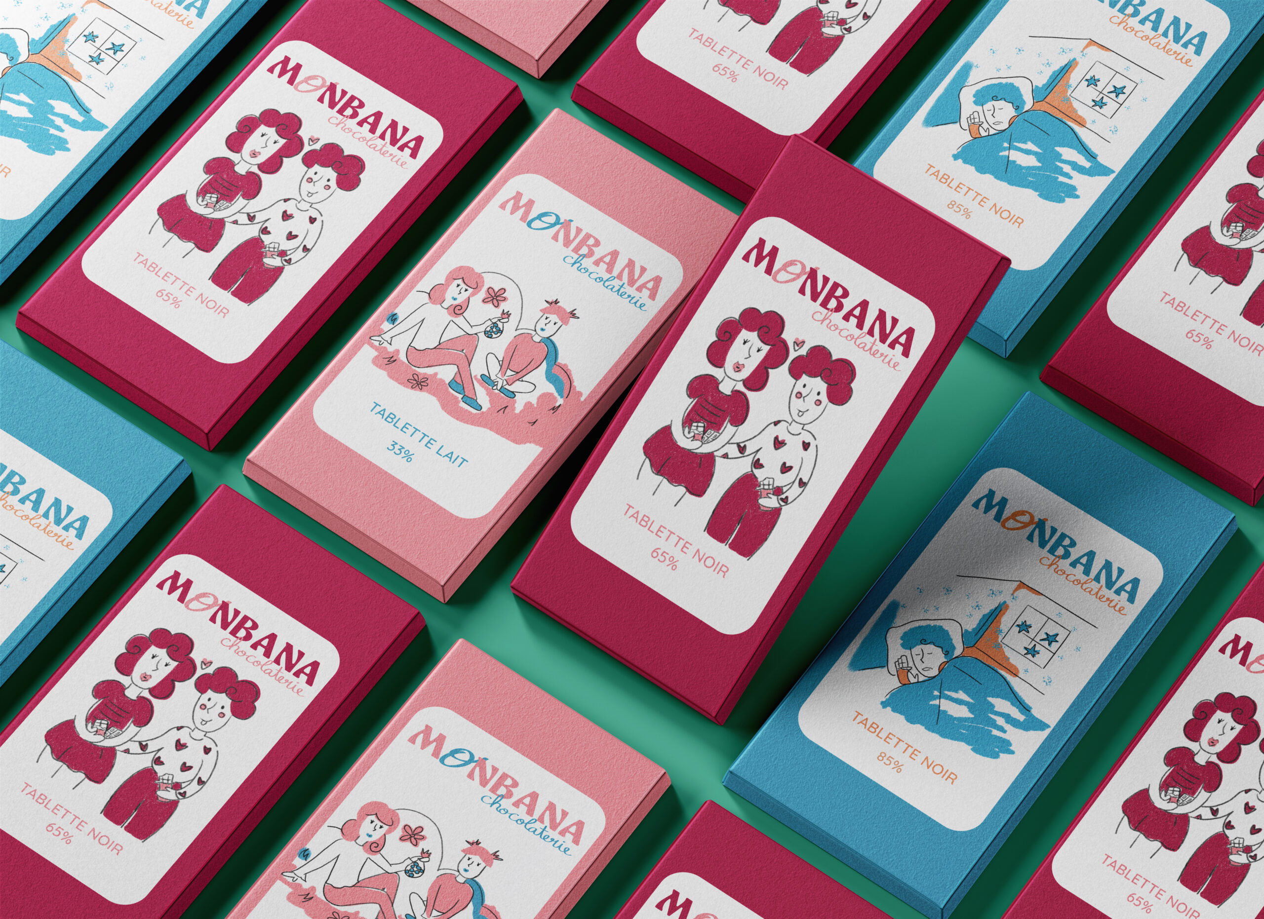 Tablettes de chocolat